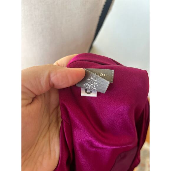 Ann Taylor Pink & Purple Ombre Silk Slip Dress - Picture 4 of 6